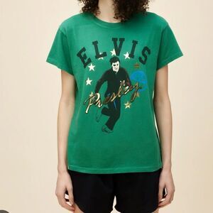Daydreamer SUN RECORDS X ELVIS COLLEGIATE TOUR TEE- Jade Green